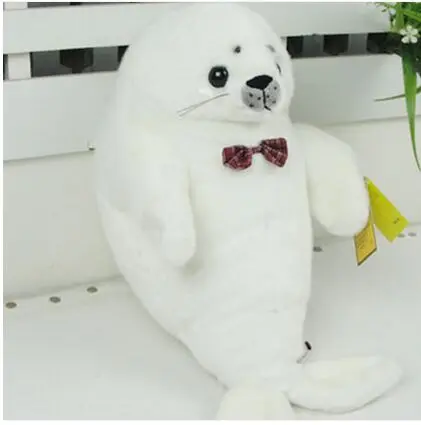 

Marine animal bowtie seal large sea dog about 49cm soft pillow Valentine's Day gift b4823