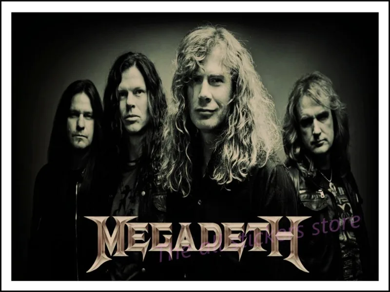 Megadeth плакат. Рок-арт постер ретро ностальгия крафт-бумага декоративная живопись постер стикер стены/6045