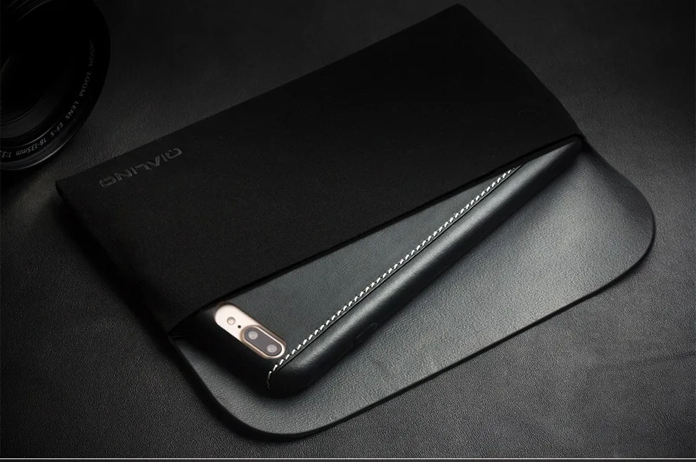 QIALINO чехол для iphone 8 plus Роскошный чехол из натуральной телячьей кожи для iphone 7 plus ультра тонкий модный для 4,7/5,5 дюймов