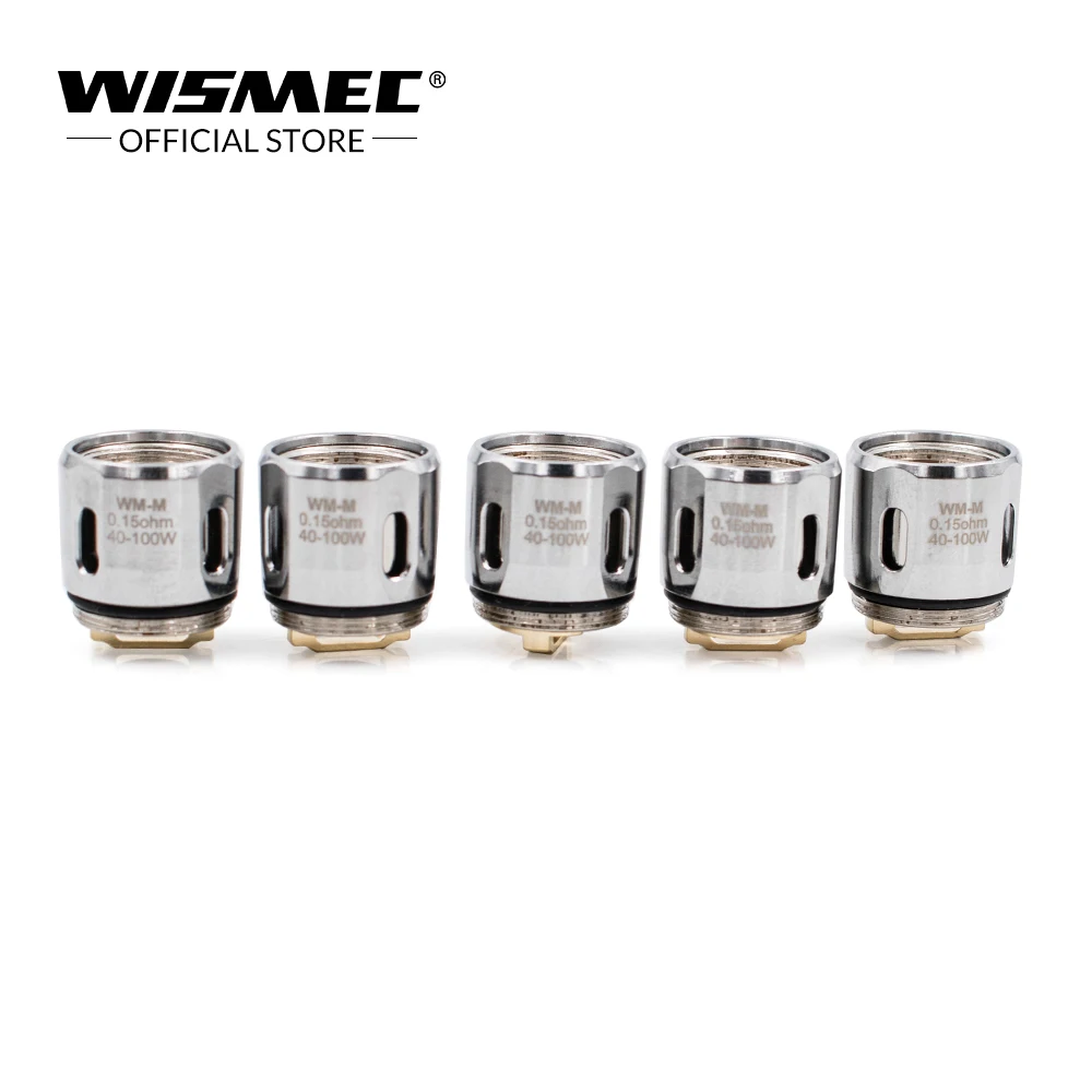 Оригинальная головка Wismec WM M 100 Ом (5 шт./лот) Сменная Головка Катушки работает на 40
