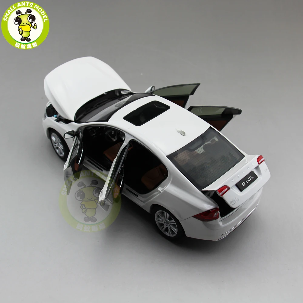 1/18 Volvo S60 S60L T5 литая модель автомобиля для мальчиков и девочек Коллекция подарков на день рождения хобби белого цвета