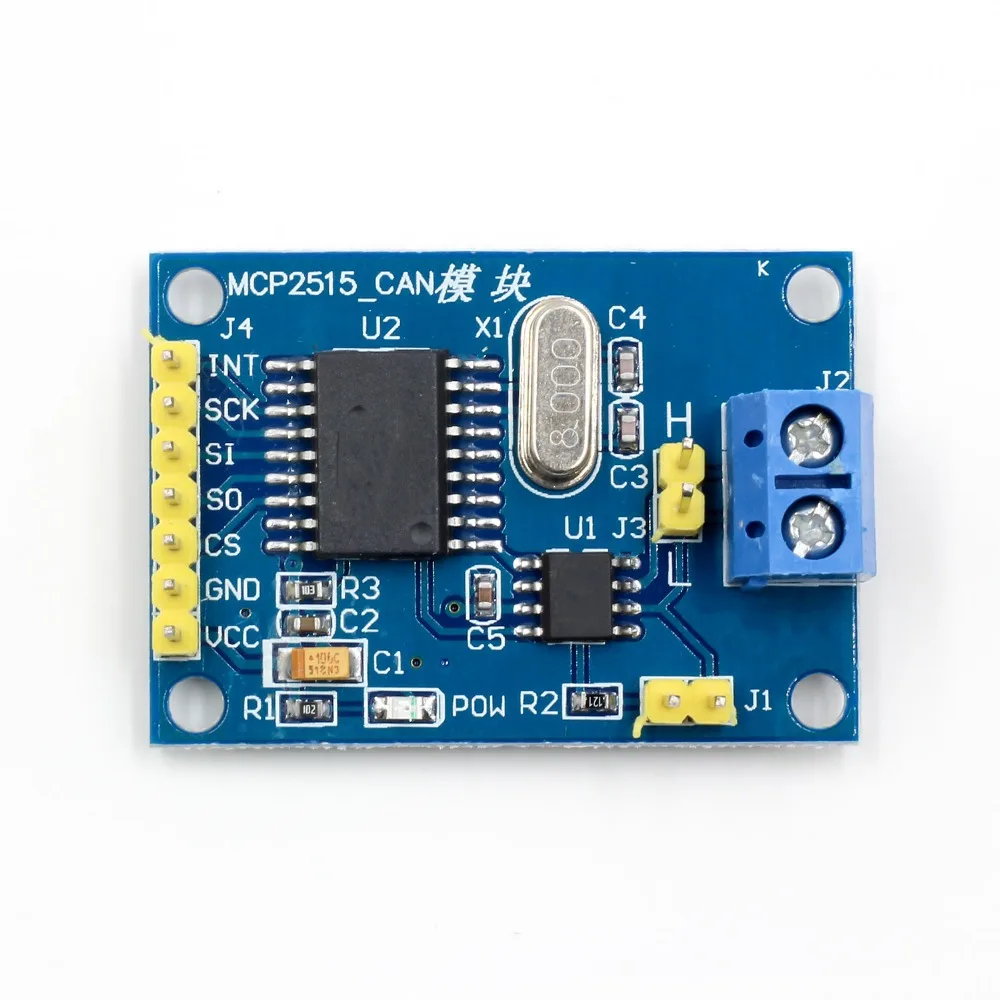MCP2515 CAN Bus модуль TJA1050 приемник SPI для 51 MCU контроллер рычага DC 5 в интерфейс