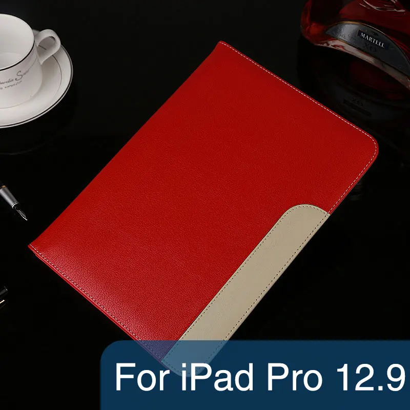 For pro 12.9-02 Дюймов для iPad pro 10,5 12,9 дюймов роскошный стенд чехол для IPAD 9,7 Чехол ручной держатель ремень бизнес книга раскладушка Fundas - Цвет: For pro 12.9-02