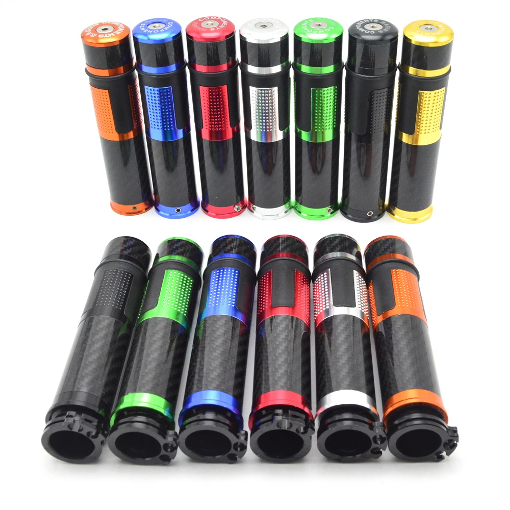 Универсальные мотоциклетные ручки 22 мм 7/8 дюйма из углеродного волокна рулевые