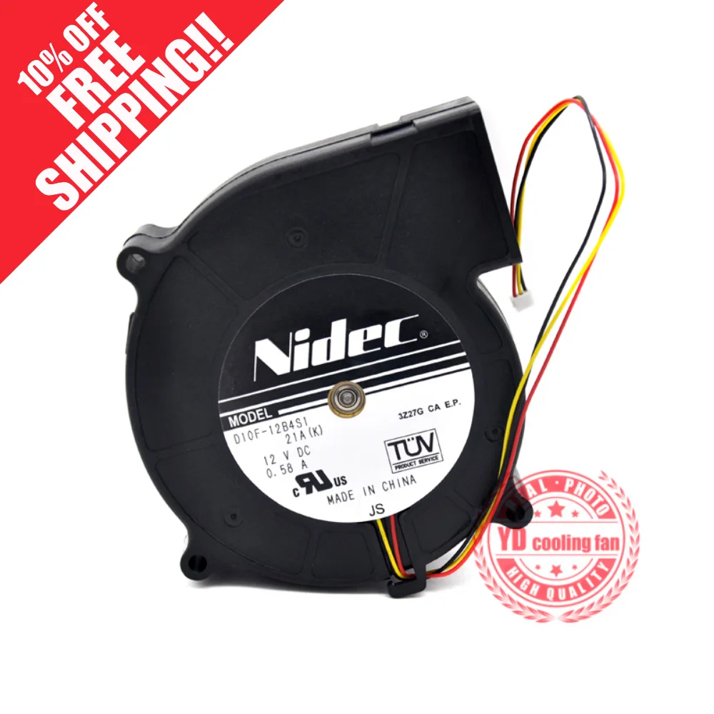 Новый NIDEC D10F 12B4S1 21A(K) 12V 0.58A 3 линии для SONY Проектор Вентилятор охлаждения| |