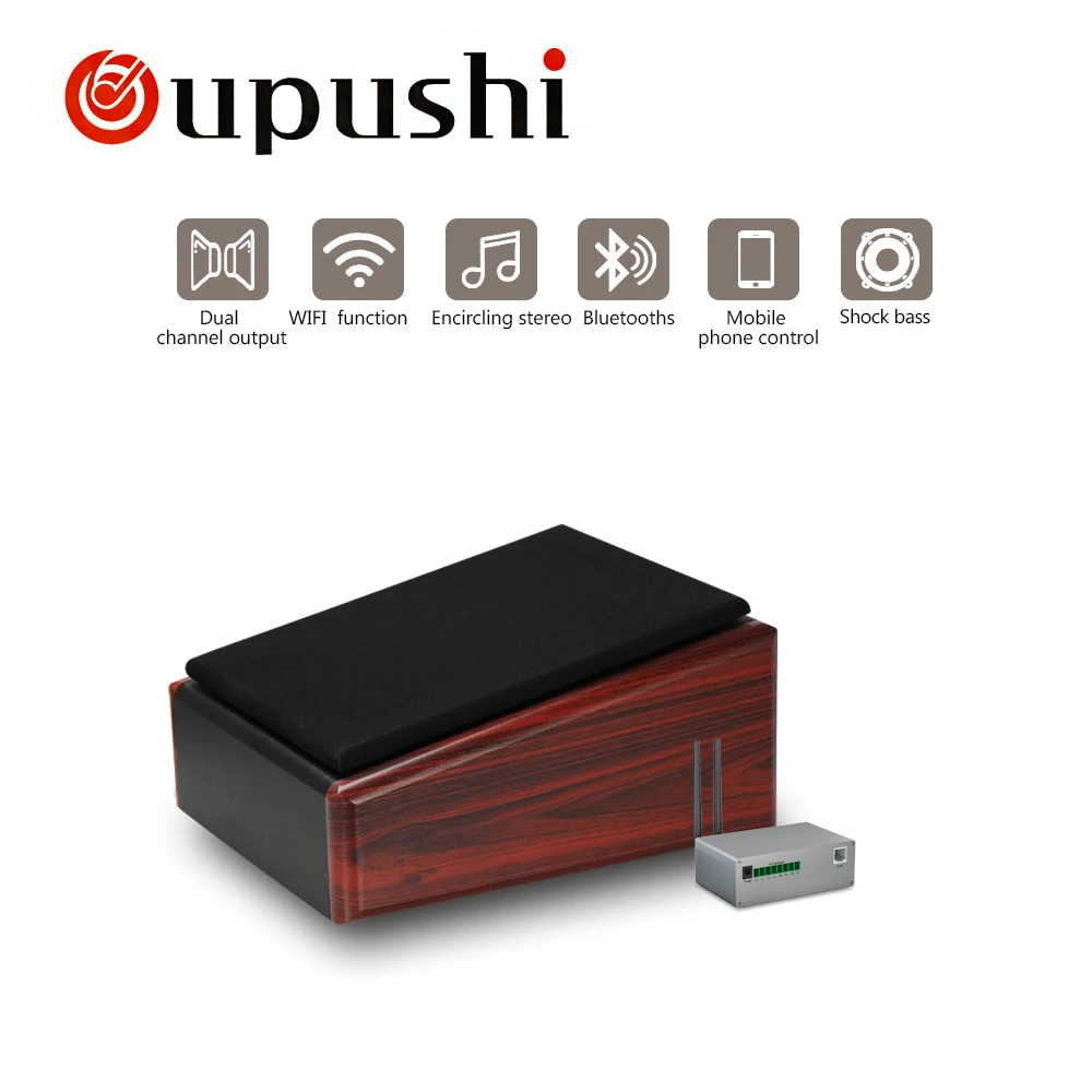OUPUSHI CL315 20 Вт WI-FI деревянный громкоговоритель Фоновая музыка Настенный громкоговоритель в гостиной спальня домашней аудиосистемы