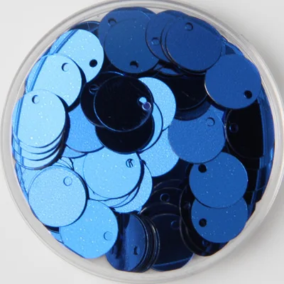 

1000pcs/lot 12mm Large Round Sequins PVC Flat Round Sewing Embellishment DIY With Side Hole Craft Accessory Dark Blue Confetti