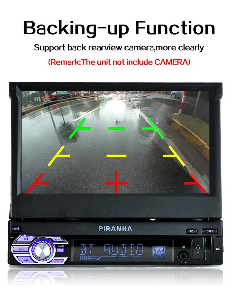 1 DIN Авто Радио кассетный плеер HD сенсорный экран MP5 MP4 видео 7 дюймов USB/SD/TF/AUX зеркальное соединение рулевое колесо управление