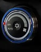 Blue Автомобильный Стайлинг для Mitsubishi ASX от 2011 до 2013, переключатель кондиционера, Ручка переменного тока, контроль тепла, декоративная рамка, обрезное кольцо, 3 шт. в комплекте - Название цвета: Blue