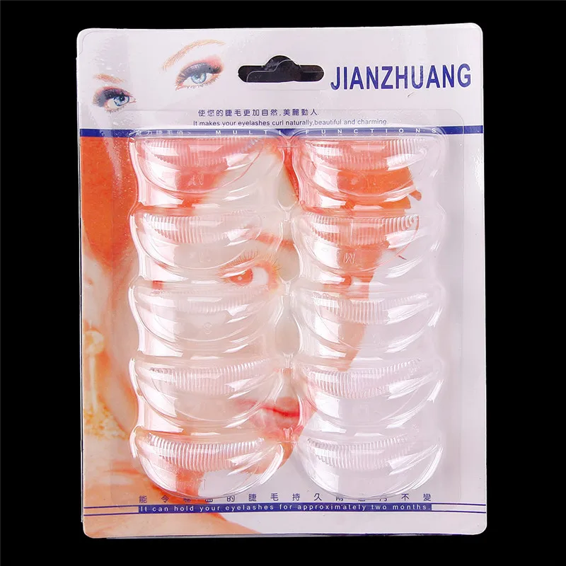 5 Pairs New Silicone durable eyelash permanent Perm Curler Curling Root Lifting False Fake Eyelash Shield Pad maquillaje patches