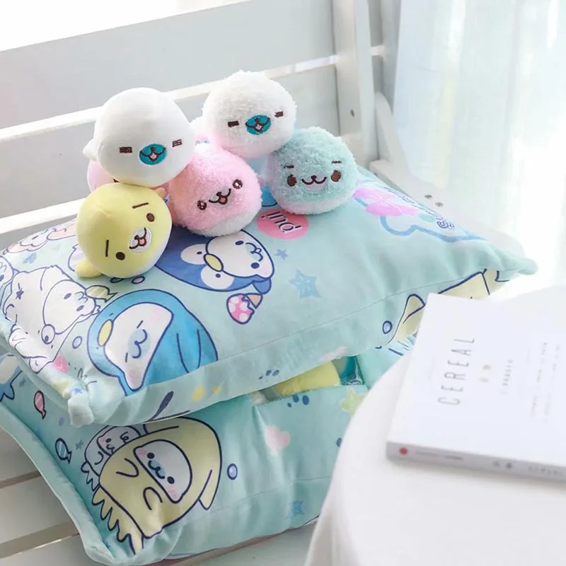 

cute plush sea lion toy 8 pcs a bag of small doll pudding plush pillow stuffed soft animal toy for children girls birthday gift
