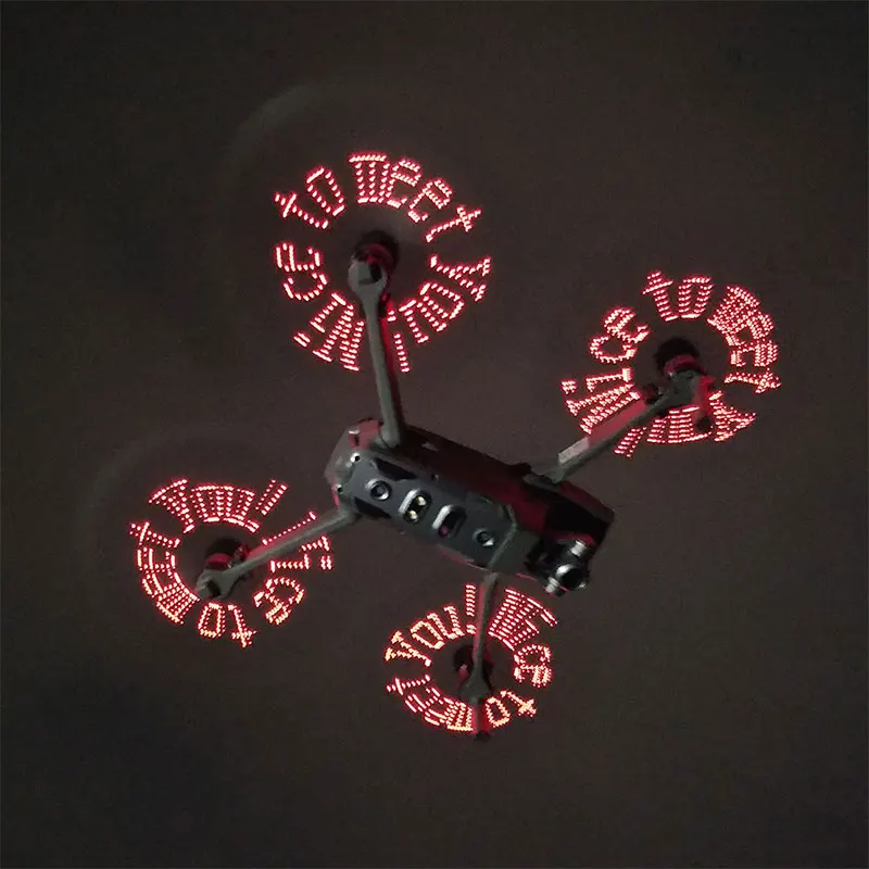 STARTRC DJI Mavic 2 pro LED Flash Word Propeller can programmable pattern paddle Quick-Releas For zoom Drone parts | Электроника