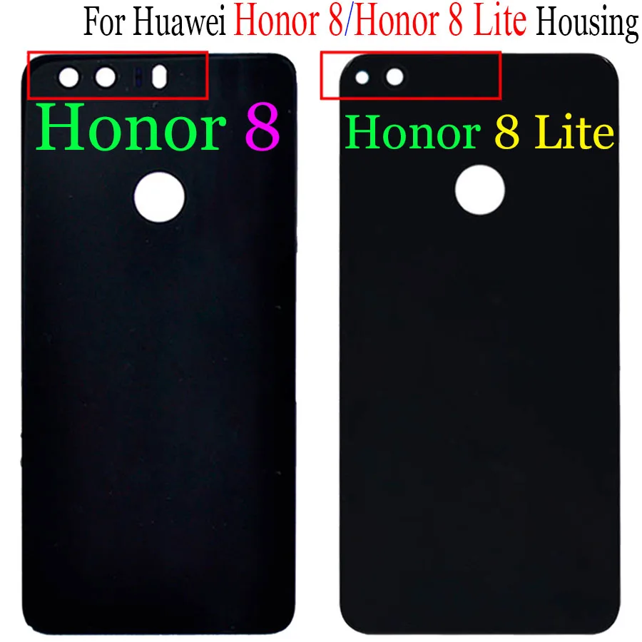 

Новинка, задняя крышка батарейного отсека для Huawei Honor 8 Lite, Задняя стеклянная крышка Honor 8 Lite, задняя крышка корпуса, панель