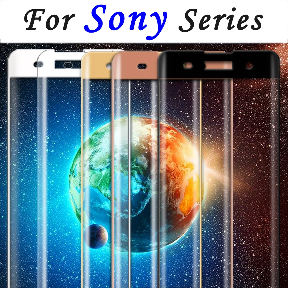 3D полное покрытие для sony xperia x стекло compact защита экрана xa Закаленное Защитная
