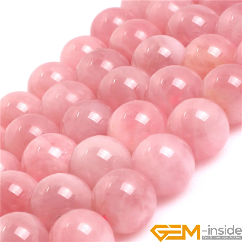 Натуральный камень Мадагаскарские бусины из розового кварца для детской модели дизайнерская нить