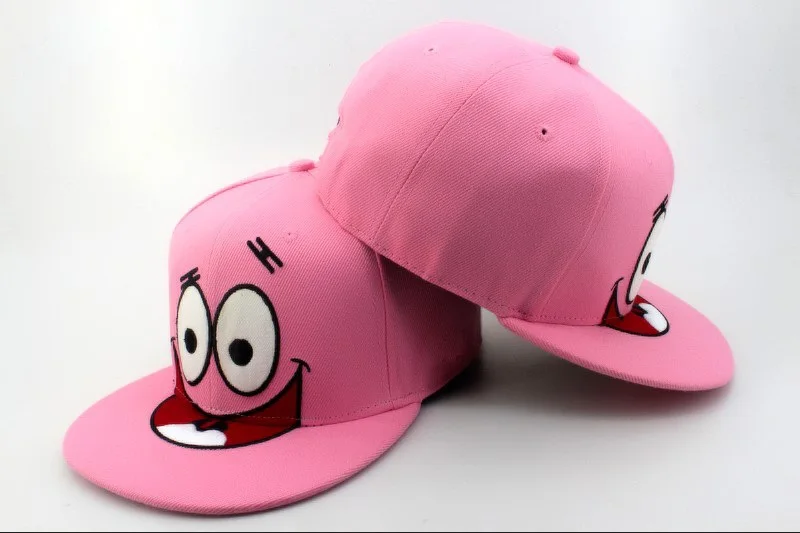 Nickelodeon Cartoon Snapback Patrick snapback cap classic men & women's designer cartoon baseball hats pink | Аксессуары для