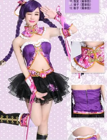 Love Live Kotori Minami Cheongsam Awaken Cheerleader костюм для косплея - Цвет: Style 10