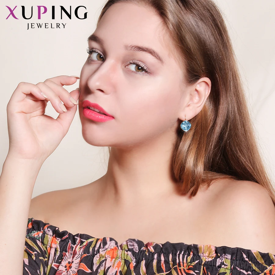 Xuping серьги-кольца ювелирные изделия Кристаллы от Swarovski вечерние темперамент День матери подарок для женщин девочек M76 \ M77-20373