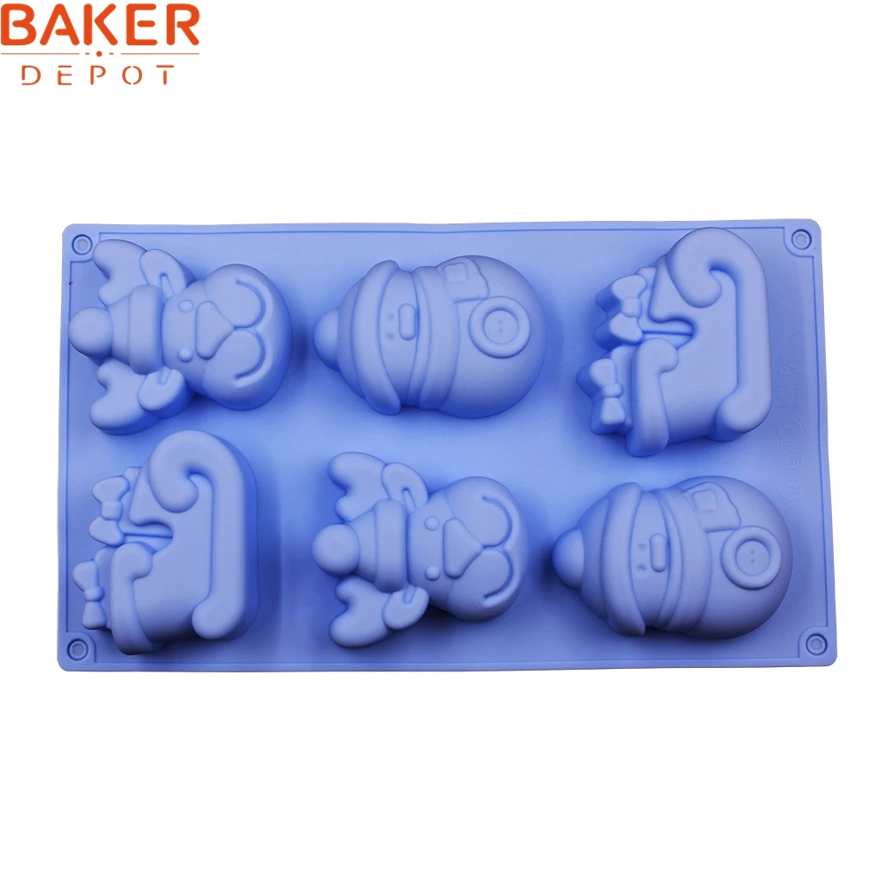 Устройство для выпечки с 6 отверстиями Рождественский олень снеговик и сани | Дом