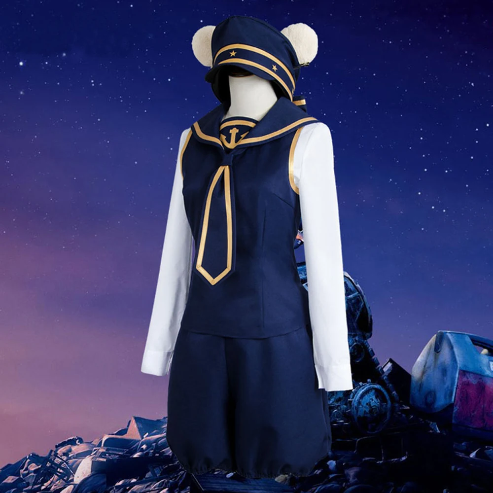 Bear Duffy Cosplay Costume Adult Halloween Carnival Navy Sailor costume for Women Uniform Outfits Full Set | Тематическая одежда и