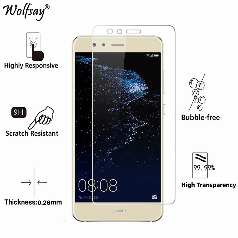 2 шт. закаленное стекло для защиты экрана Huawei P10 Lite противоударное Lite/P10/P10 Plus