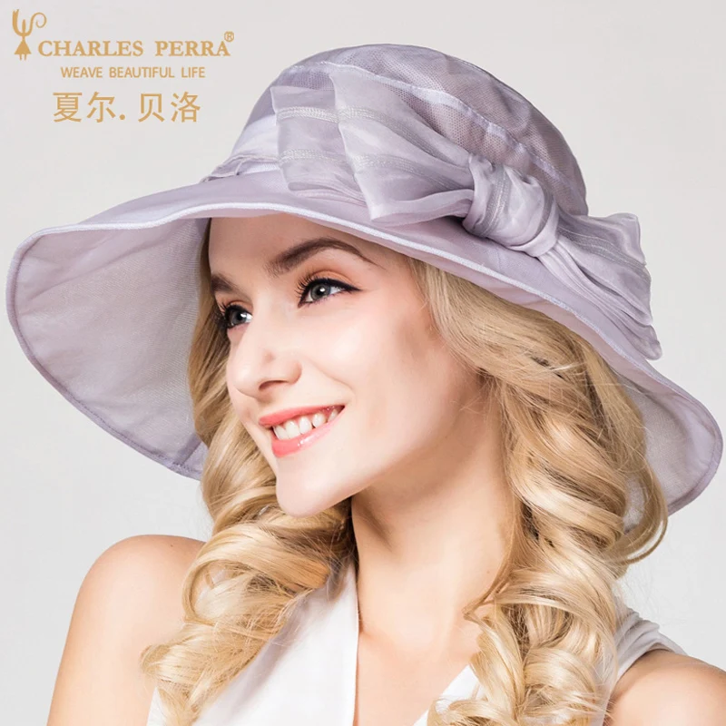 Модная Повседневная Складная Солнцезащитная шелковая шляпа из 100% шелка для