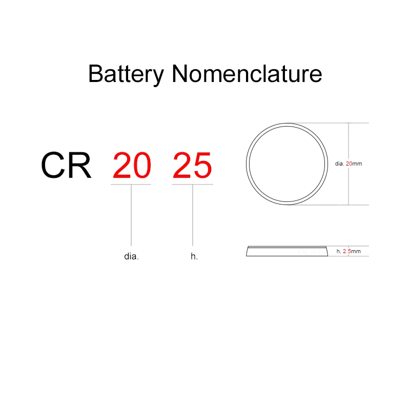 Литиевые кнопочные батарейки CR2025 - 3 в для часов CR 2025 | Электроника