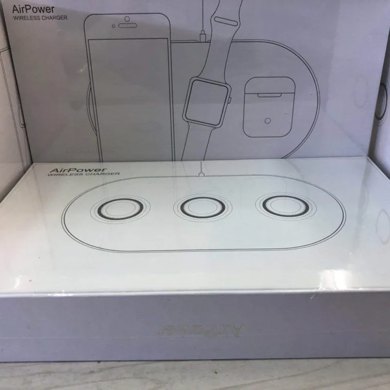 3 в 1 QI Беспроводное зарядное устройство для iPhone X для iWatch 1 2 3 быстрое зарядное устройство для samsung Note8 S8Plus S7Edge S9 зарядное устройство для AirPods
