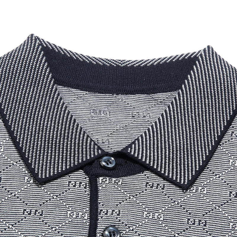 2021 Летняя трикотажная рубашка поло с коротким рукавом Мужская одежда модные