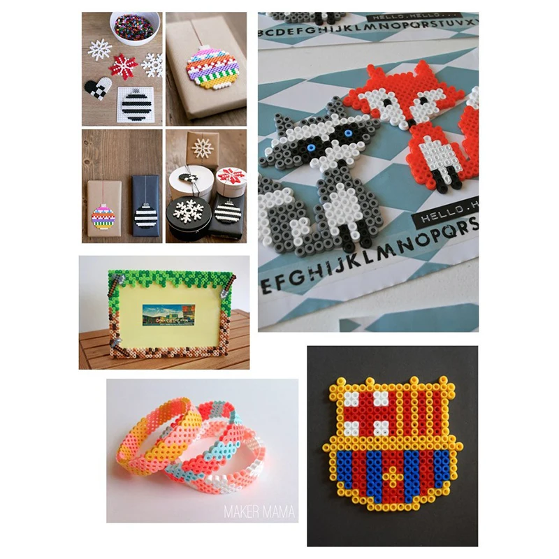 45 цветов 3 мм Hama Mini Beads Fuse/Artkal/Perler Set Diy влюбленные материалы ручной работы