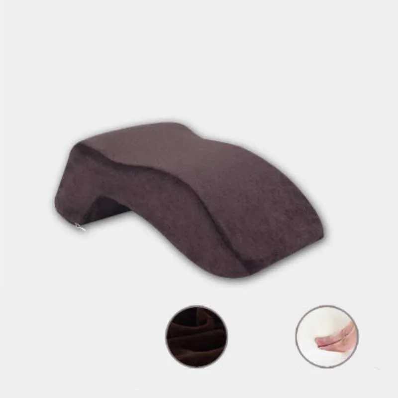 velvet coffee Подушка для сна из пены с эффектом памяти для путешествий и офиса, Настольная Подушка с медленным отскоком - Цвет: velvet coffee
