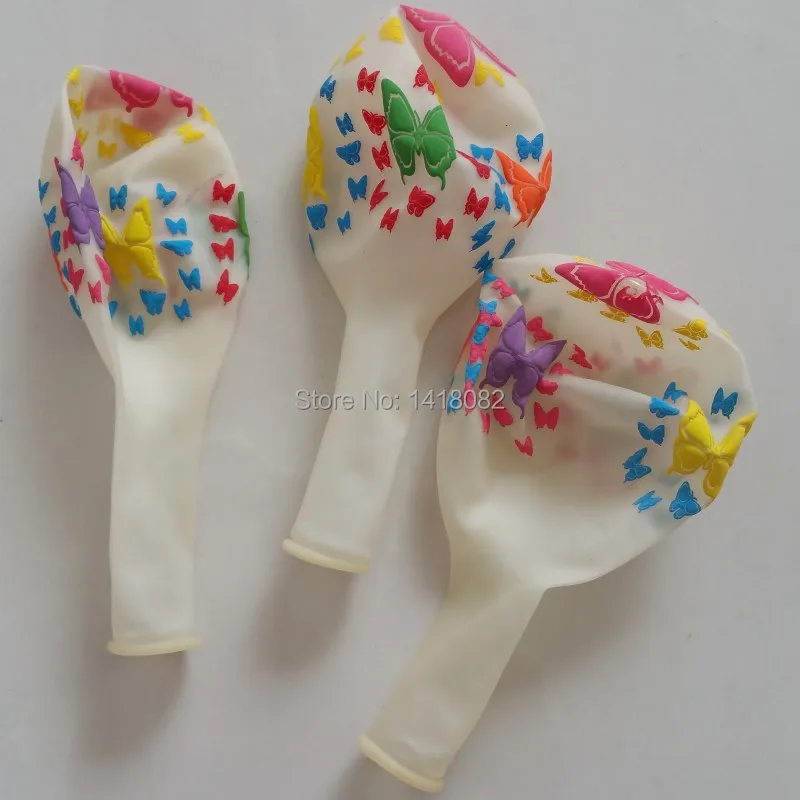 Прозрачный шар с принтом бабочки 12 дюймов г 50 шт.|balloon 50pcs|balloons weddingballoon round |
