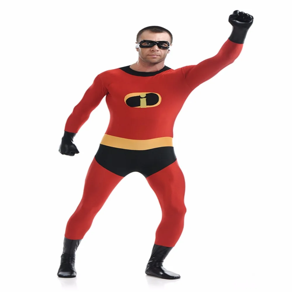 Frozone Incredibles 2 костюм женский мужской маскарадные костюмы для взрослых костюм из лайкры спандекс зентай боди Хэллоуин Карнавал Вечерние