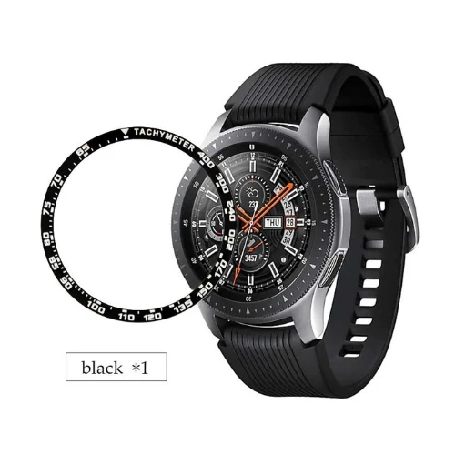 speed-black Чехол против царапин для samsung Galaxy Watch 46 мм/42 мм S3 Frontier faces скорость и время ободок кольцо Стильный чехол - Цвет: speed-black