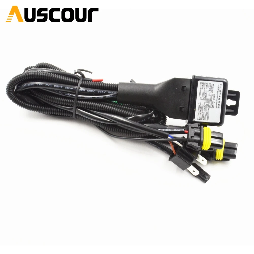 

35W/ 55W 12V H4-3 Bi-Xenon Hi/Lo Headlight Wire Controllor HID relay Harness Cable Relay for Car Auto Headlamp