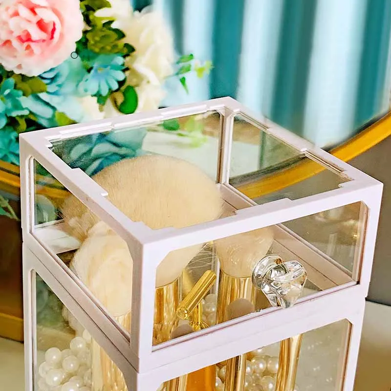 Белая стеклянная Пыленепроницаемая откидная крышка для губной помады Женский