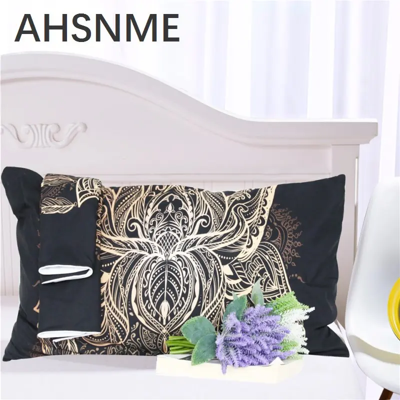 AHSNME роскошный Будды Палм бронзировать дизайн 3 шт. постельных принадлежностей США Твин Полный queen king не исчезает пилинг