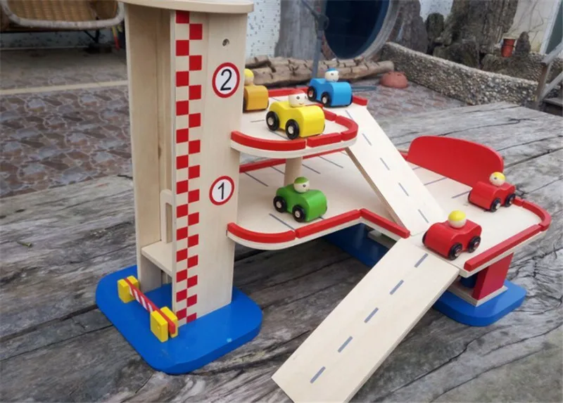 Новая деревянная игрушка симуляция машинная парковка детская симулятор