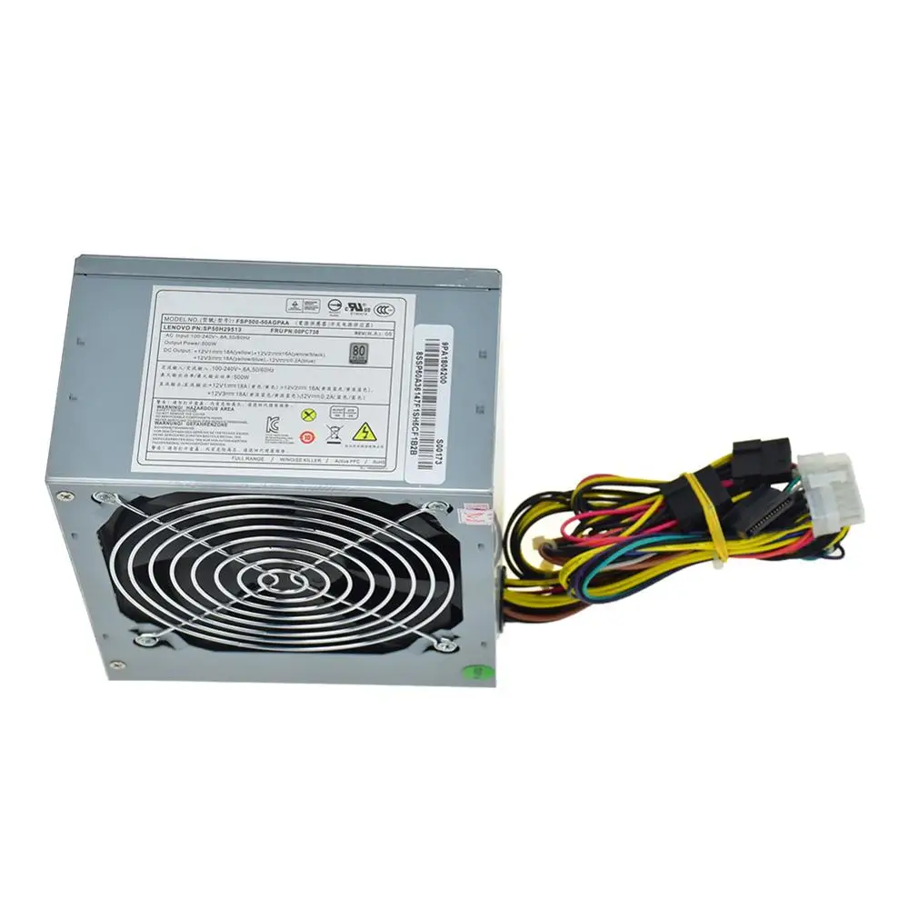 Для Acer и Lenovo M6300 12 контактный Компьютер Мощность FSP500 50AGPAA 00PC738 HK400 11PP D15 220P1A 500W|Блоки
