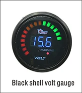 Dragon gauge 52 мм солнцезащитные очки цифровой дымчатый 20 светодиодный автомобильный мото 7,5-18 в вольтметр датчик Предупреждение