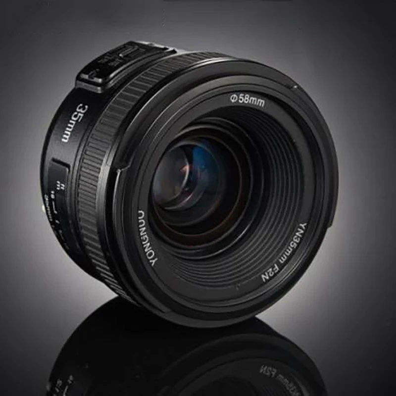 YONGNUO YN35MM F2N 1:2 AF/MF Wide-Angle Fixed/Prime Auto Focus Lens for Nikon DSLR Cameras | Электроника