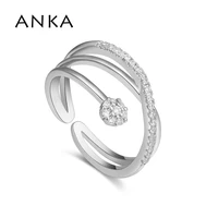 anka romantic cross ring imitation diamonds rings for women made with aaa grade cubic zirconia for engagement 129825