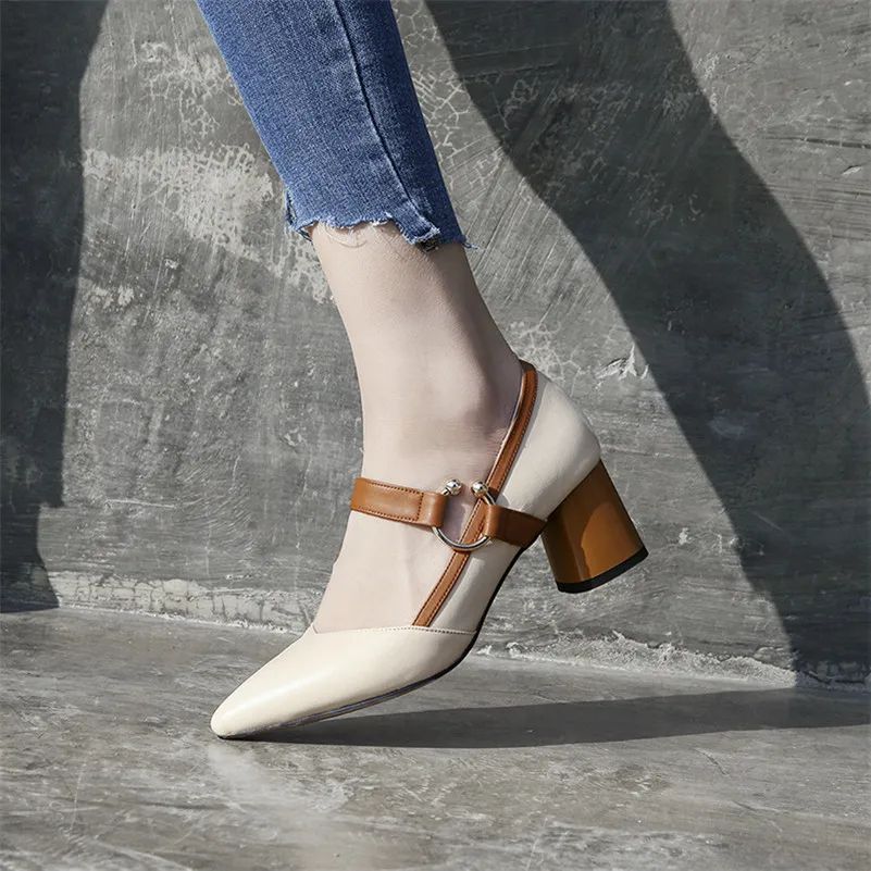 Женские винтажные туфли-лодочки FEDONAS на платформе и высоком каблуке в ковбойском