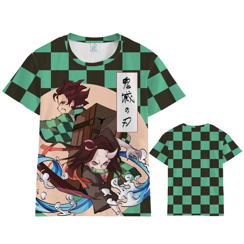 Coshome аниме Demon Slayer Kimetsu no Yaiba Косплей Tanjiro Kamado футболка для мужчин и женщин костюм короткий рукав летние футболки топы