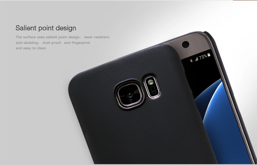 Матовый чехол NILLKIN для samsung Galaxy s7(5,1 дюйма) твердый пластиковый чехол на заднюю панель для samsung s7 с подарком