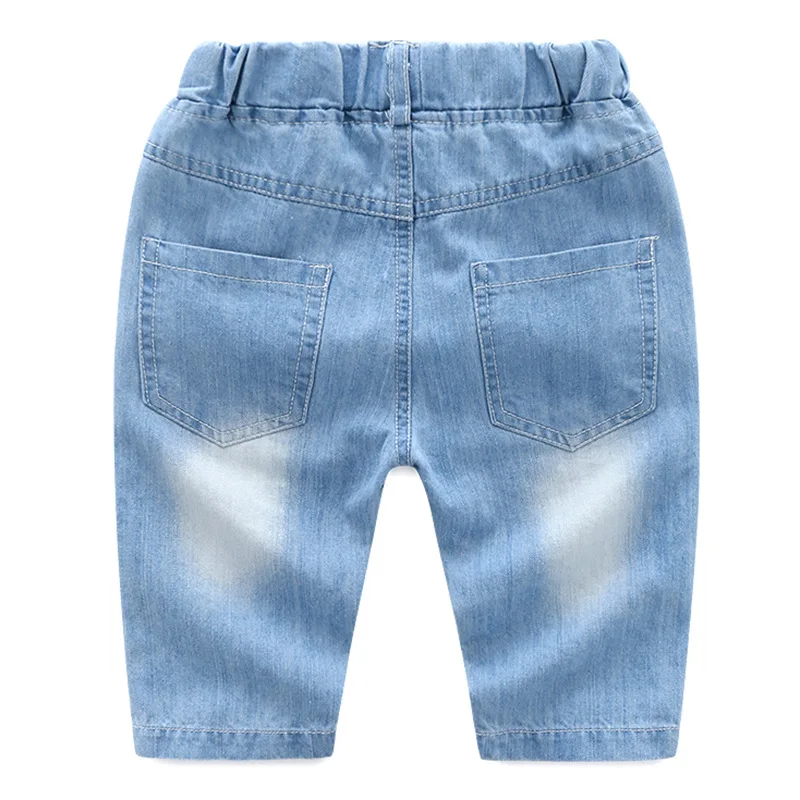 Летние джинсовые шорты для мальчиков 2018 модные детские хлопковые мягкие