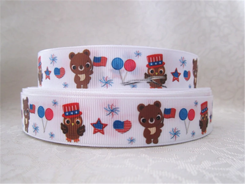 Лента в виде звезд США лента рубчик для изготовления бантов волос на День