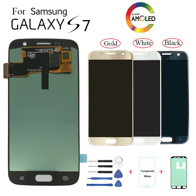 AMOLED для samsung Galaxy S7 G930F G930FD дисплей ЖК-экран Замена для samsung SM-G930V G930T G930W8 дисплей экран модуль