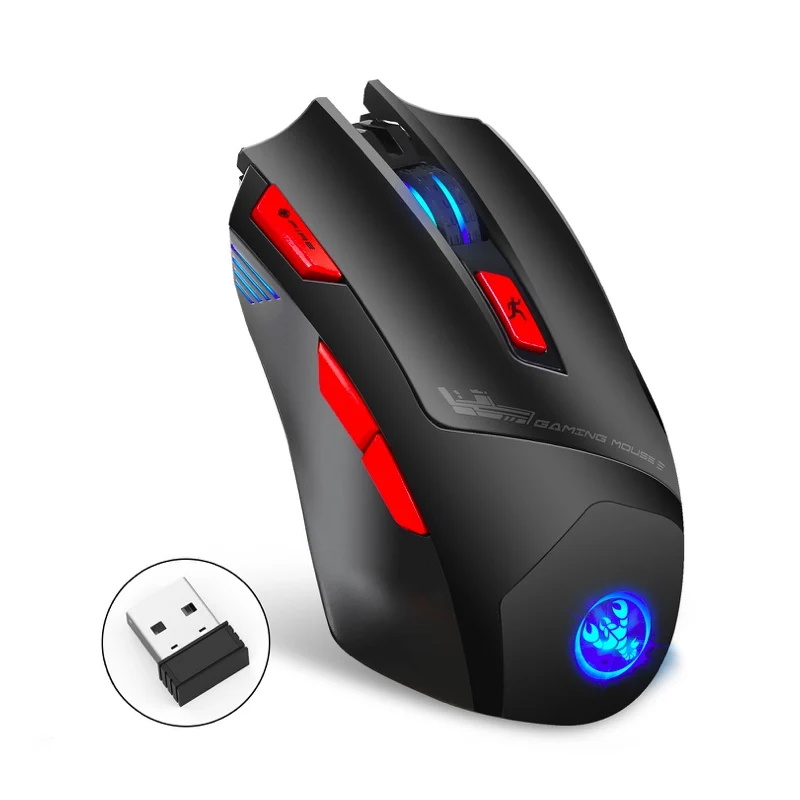 Беспроводной игровой Мышь 7 ключей эргономичный дизайн Поддержка