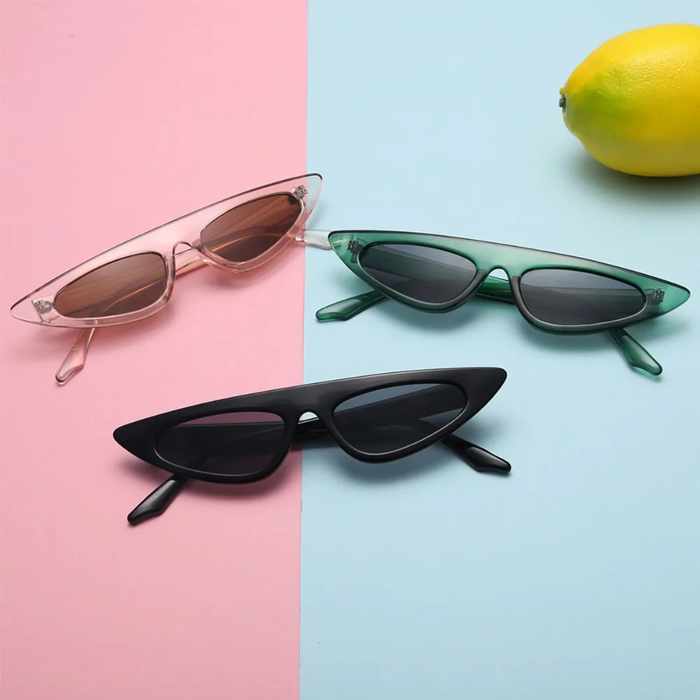 Женские летние треугольные Универсальные солнцезащитные очки кошачий глаз с